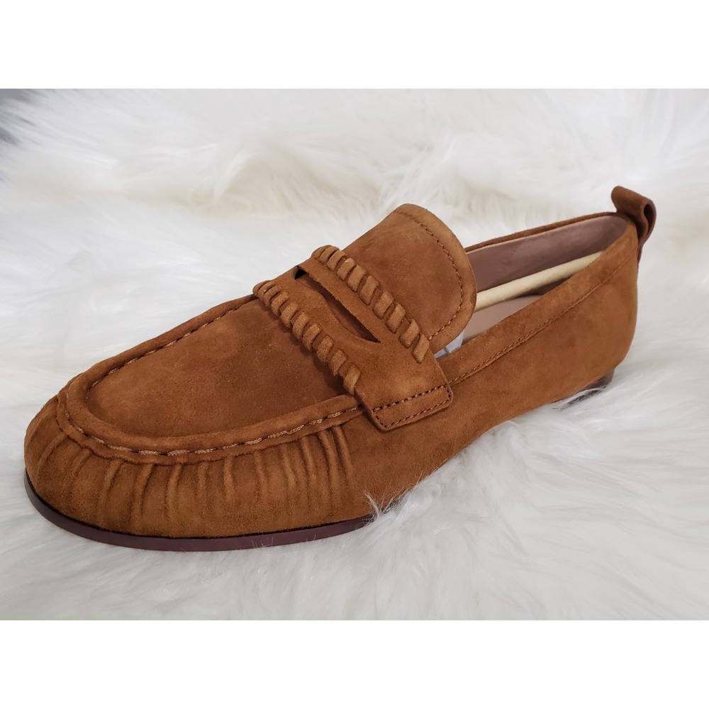 NEW‎ NO BOX SZ 8 Cole Haan Danby Travel Tobacco Loafers Moccasin Suede W33745 - Picture 2 of 9